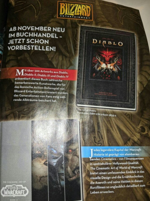 Пришествие Diablo IV нашли в книге с картинками