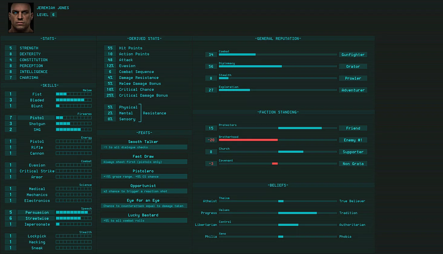 Stat html stats. RPG stats. RPG character stats. RPG UI. UI game Statistic.