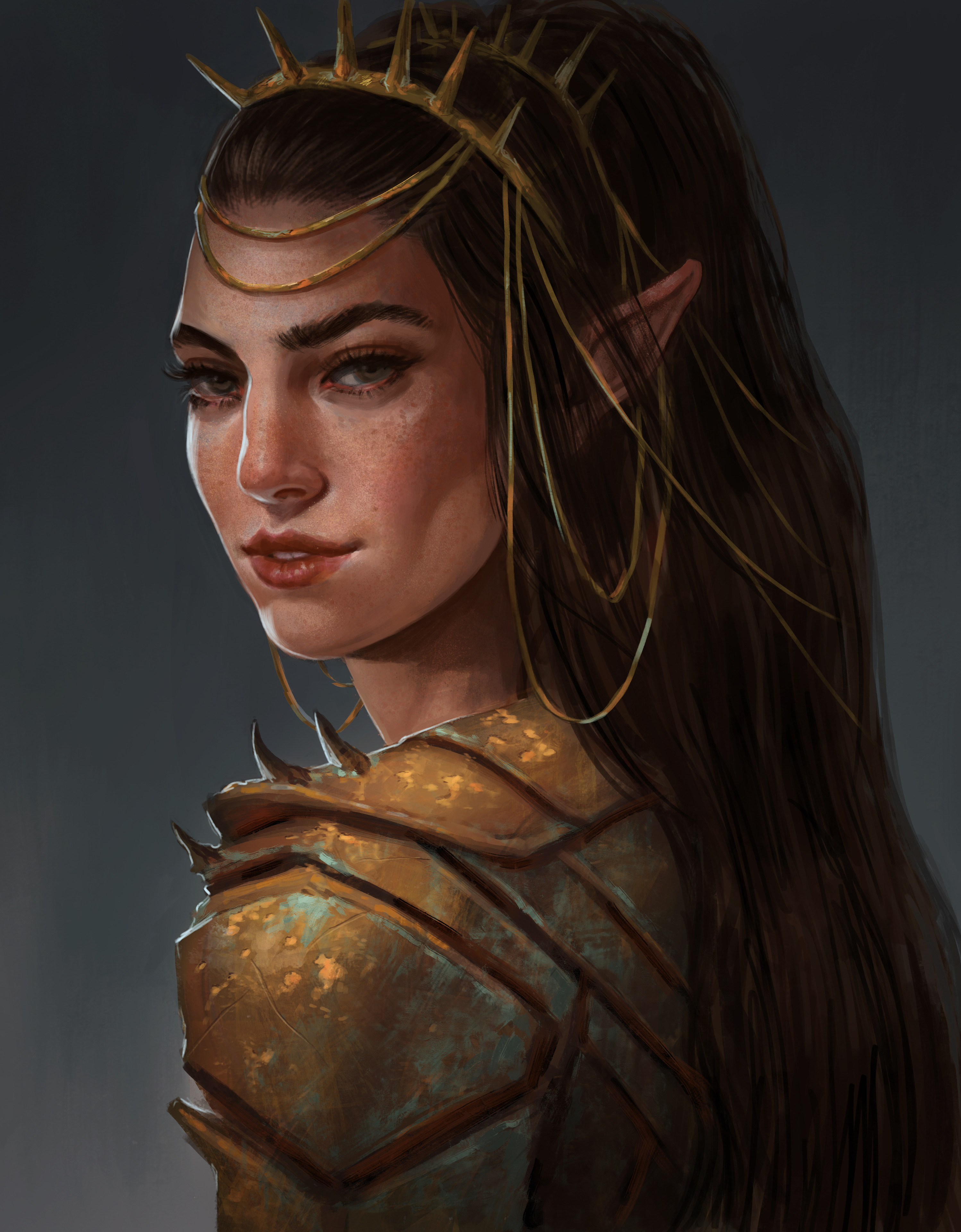 Elven girl by Sara Meseguer